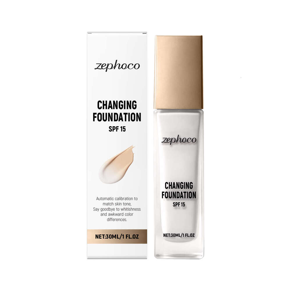 zephoco Temperature Sensing Color Adjusting Natural Fit Concealer Lightweight Hydrating Makeup Foundation