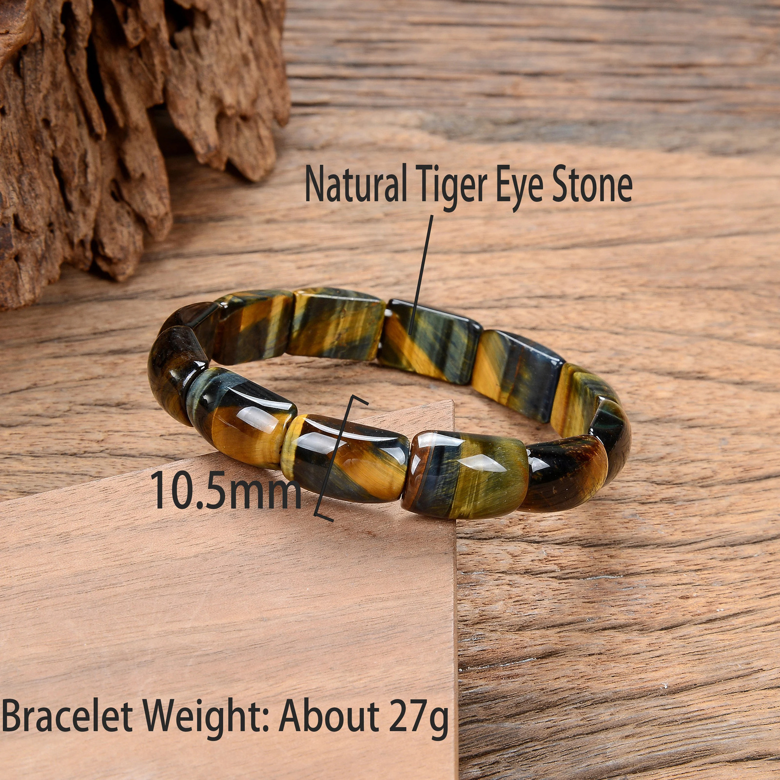 Natural Tiger Eye Beads Bracelets Yoga Bracelet for Men Women Elastic Rope Jewelry Magnetic Health Protection Women Soul Jewelry 260202