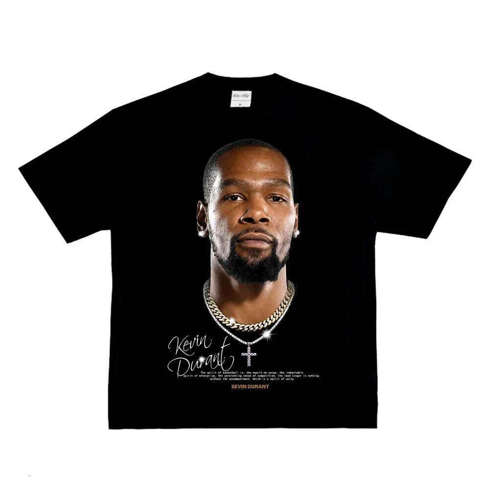 Fashion Men Women's T-shirt Basketball Star American Big Head Print Short Sleeve Cotton T-Shirt Loose Street Wear Tops Clothing X260209