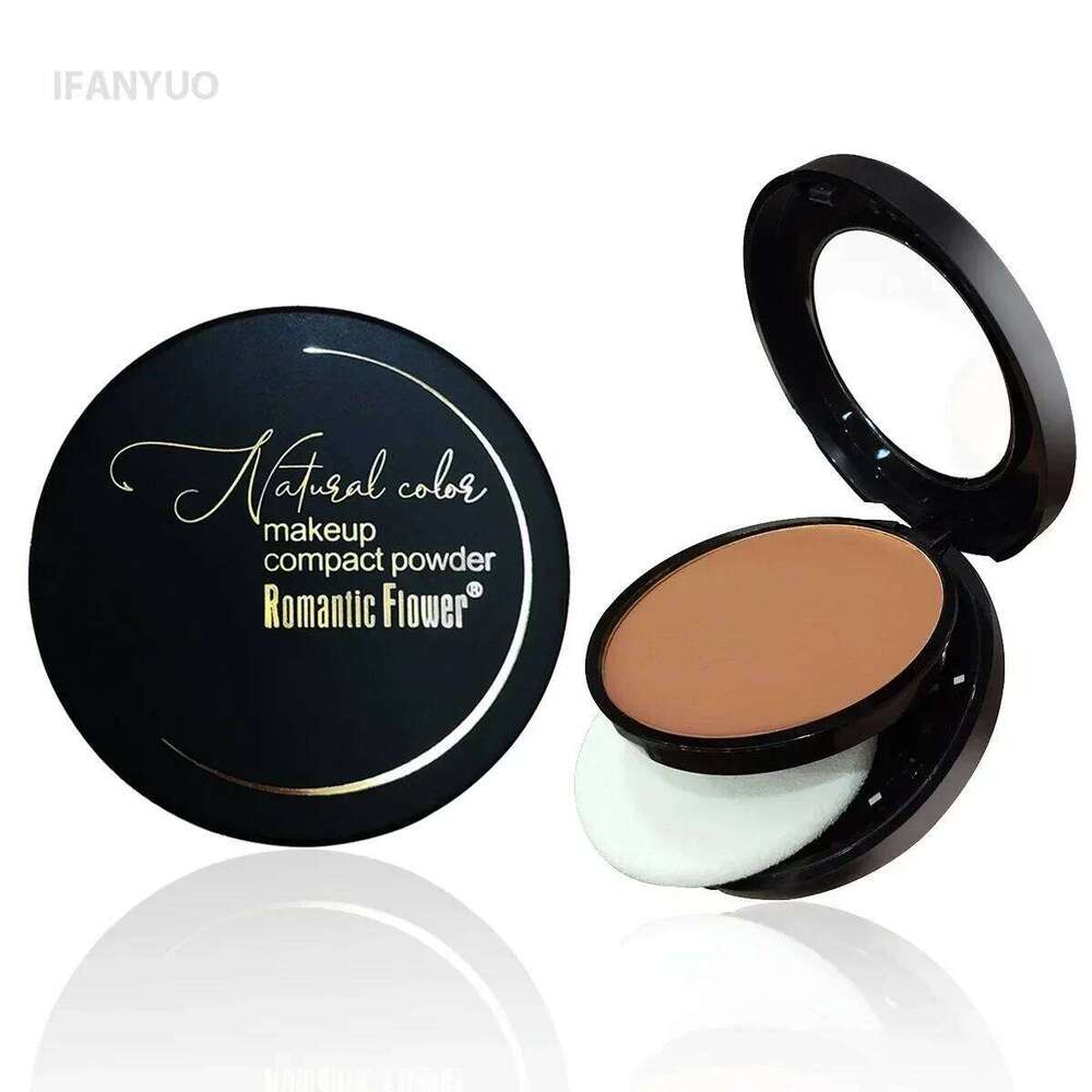 Wheat Bronzing Dark Skin Matte Finish Sweatproof Oil Control Foundation Concealer Contour Palette with Powder Puff Mirror 26L0209