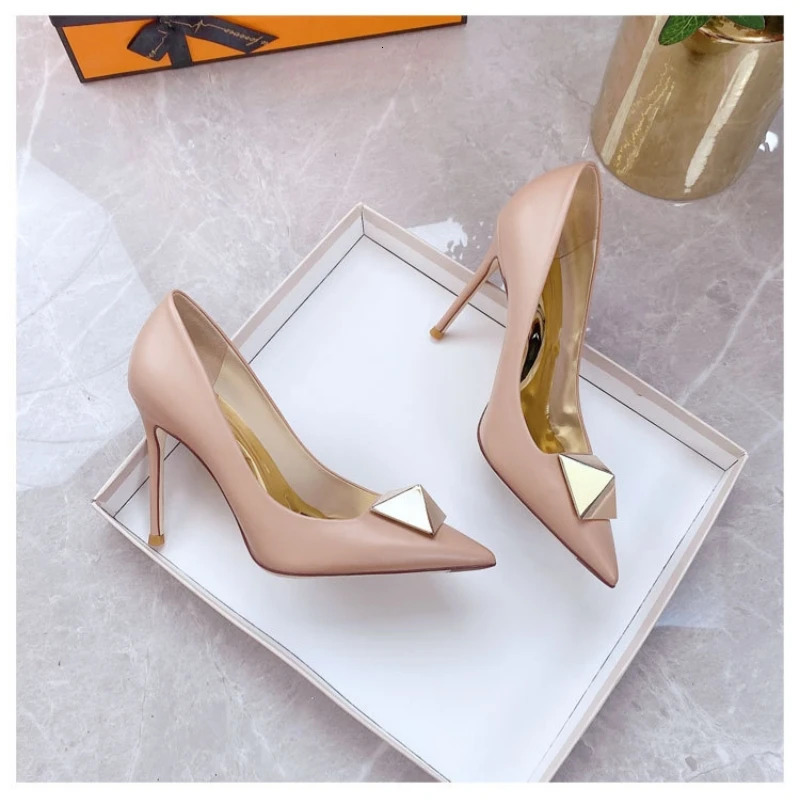 Womens High Heels 2025 Fashion Pointed Toe Pumps Elegant Woman Sexy Party Single Shoes 260208