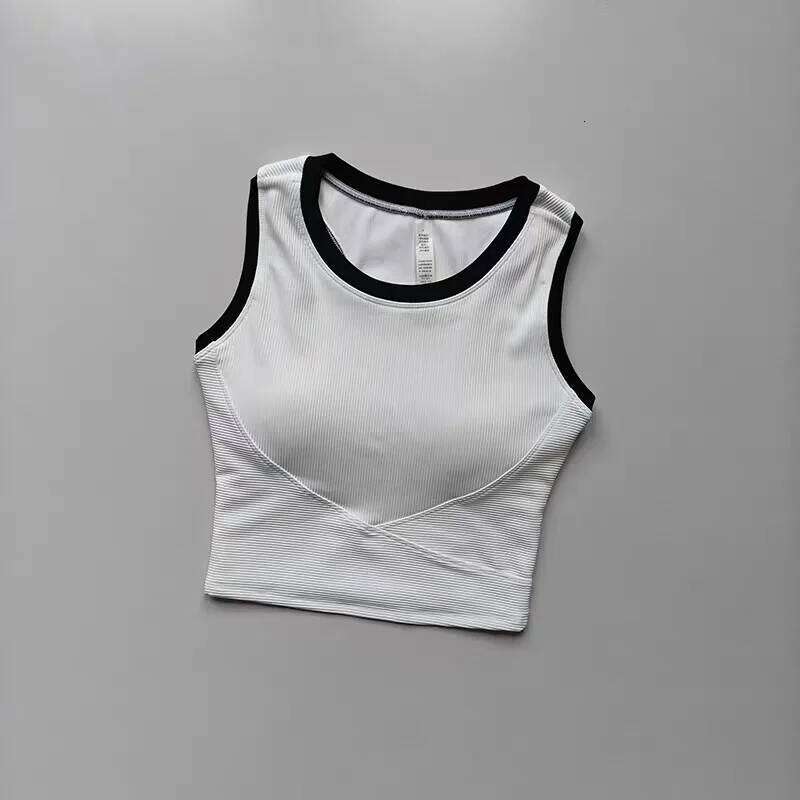 Women's High-Strength Tank Shockproof Yoga Bra Padded Sports Push-Up Fitness Top for Gym Running Vest 26Y0209