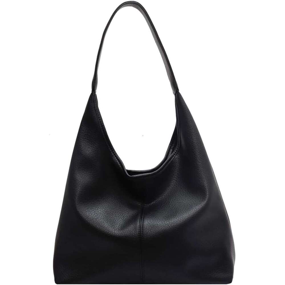 Hobo Bags For Women Slouchy Tote Bag Soft Casual PU Leather Shoulder Purses Pcs Work Everyday Handbags