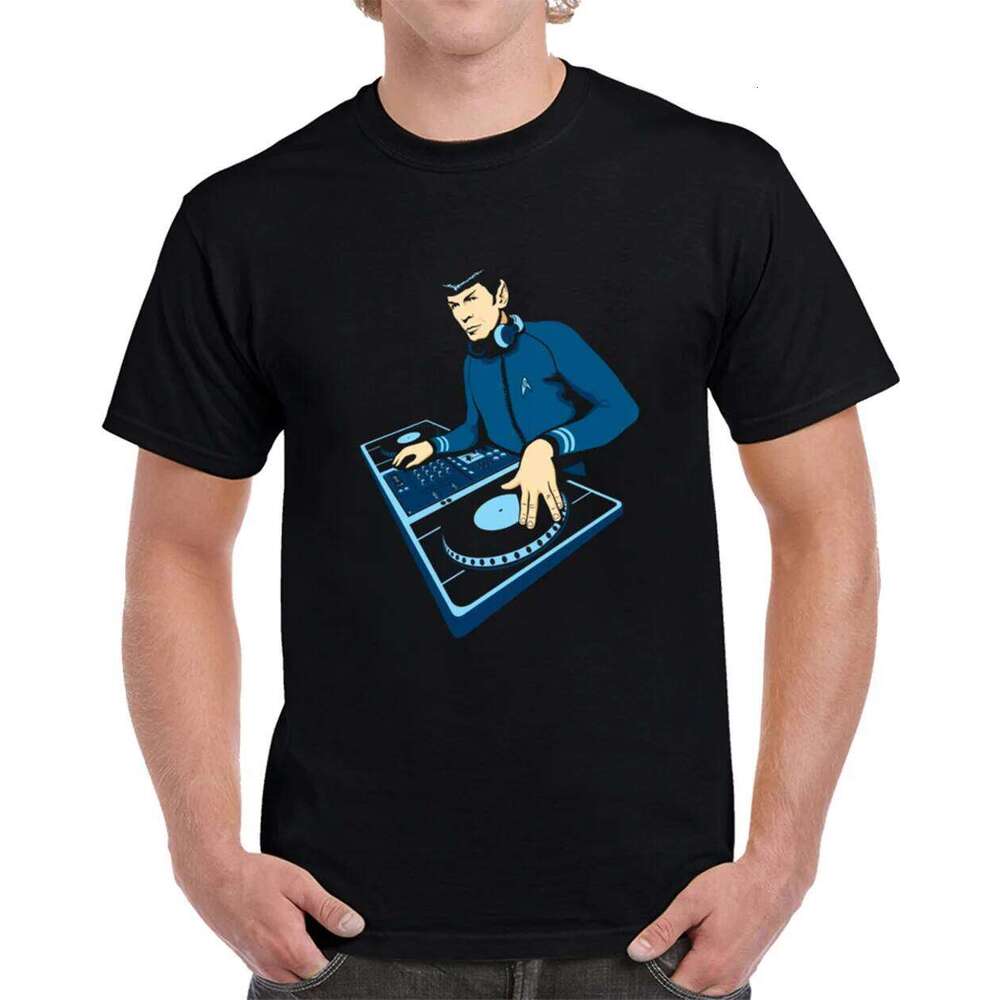 Dj Spock Decks Turntable Sci Fi Hip Hop Dance Music Funny T Shirt New X260209