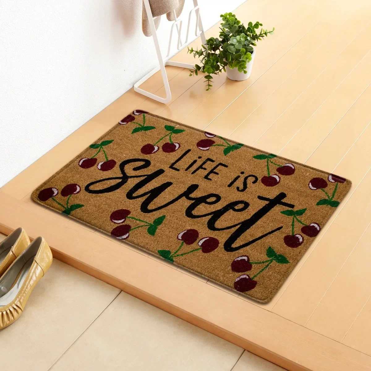 Claw Print Carpet Art Font Welcome Floor Mat Anti Slip Minimalist Design Living Room Bedroom Entrance Carpet Home Decoration S260207
