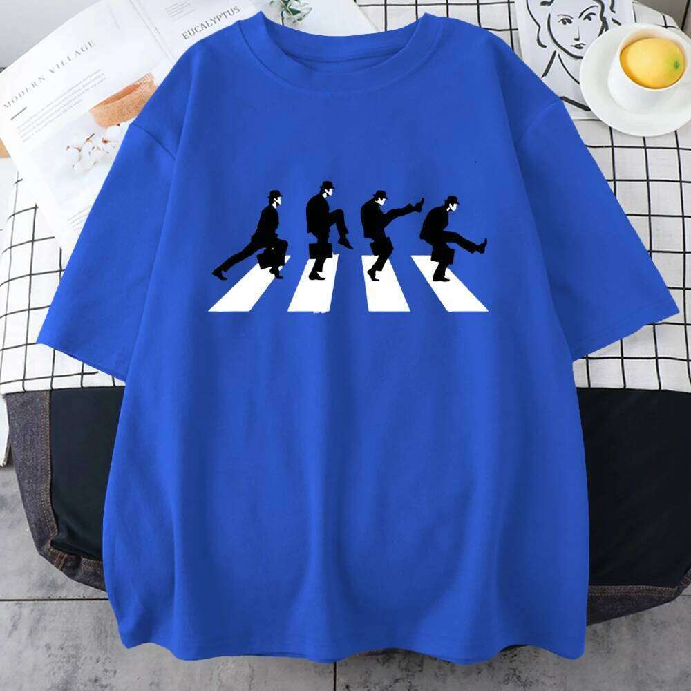 Men T-Shirt Monty Python The Ministry Of Silly Walks T Shirt Street Funny Short Sleeved Cotton Oversized Tshirt Personality Tee X260209