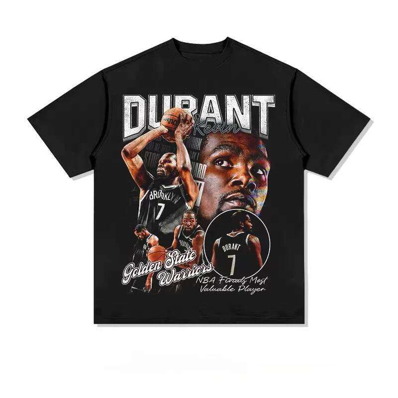 Kevin Durant Slim Reaper MVP Tribute T-Shirt Oversized Crew Neck Lightweight Quick Dry Basketball Training Street Hip Hop Top X260209