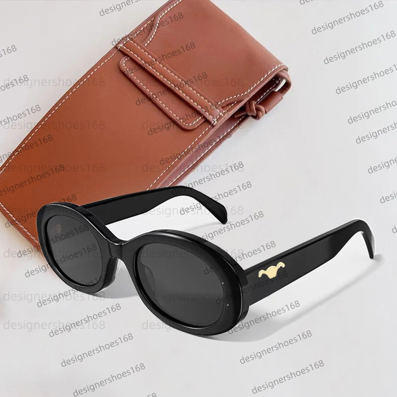 designer sunglasses for women men cl40194 Oval Metal Frame glasses Green Lens Sun glasses Retro Small Round Frame Sexy Little Women Fashion Luxury Glasses