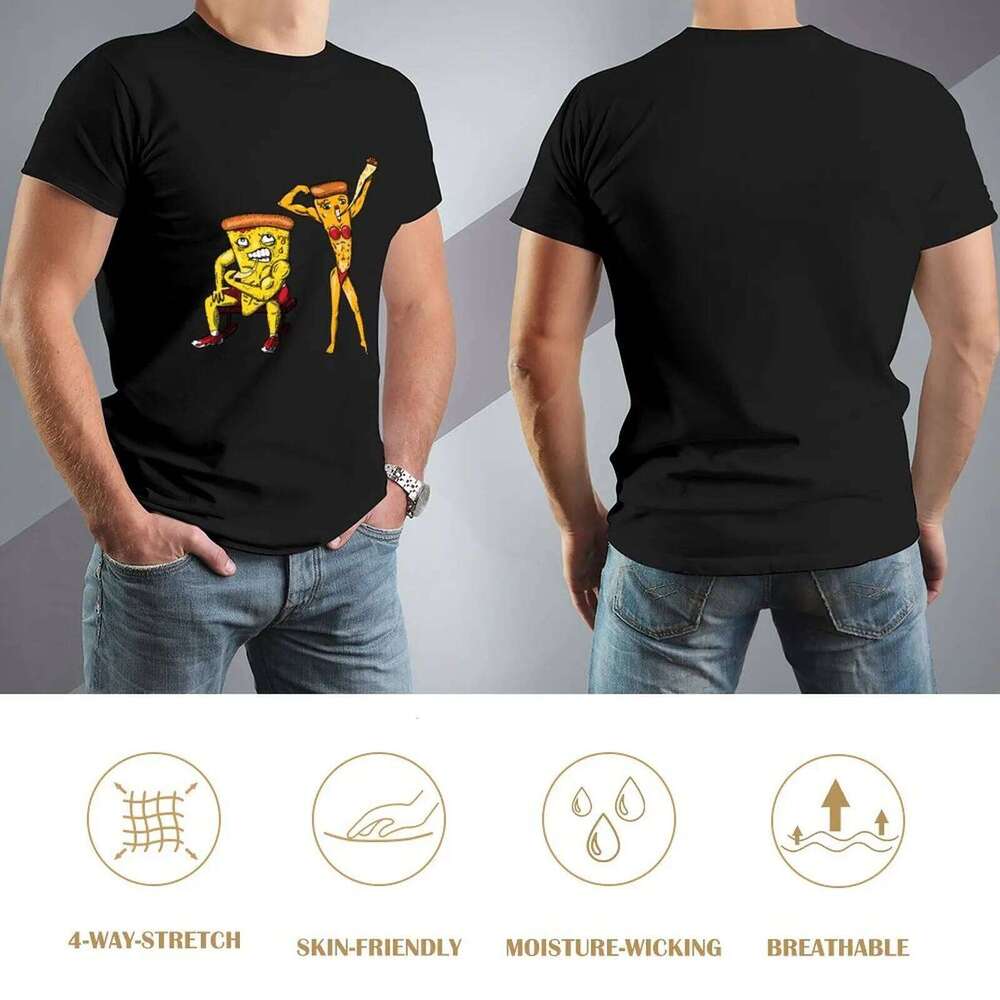 PUMPED FOR PIZZA T-Shirt boys animal print clothes Anime t-shirt Men's t shirts X260209