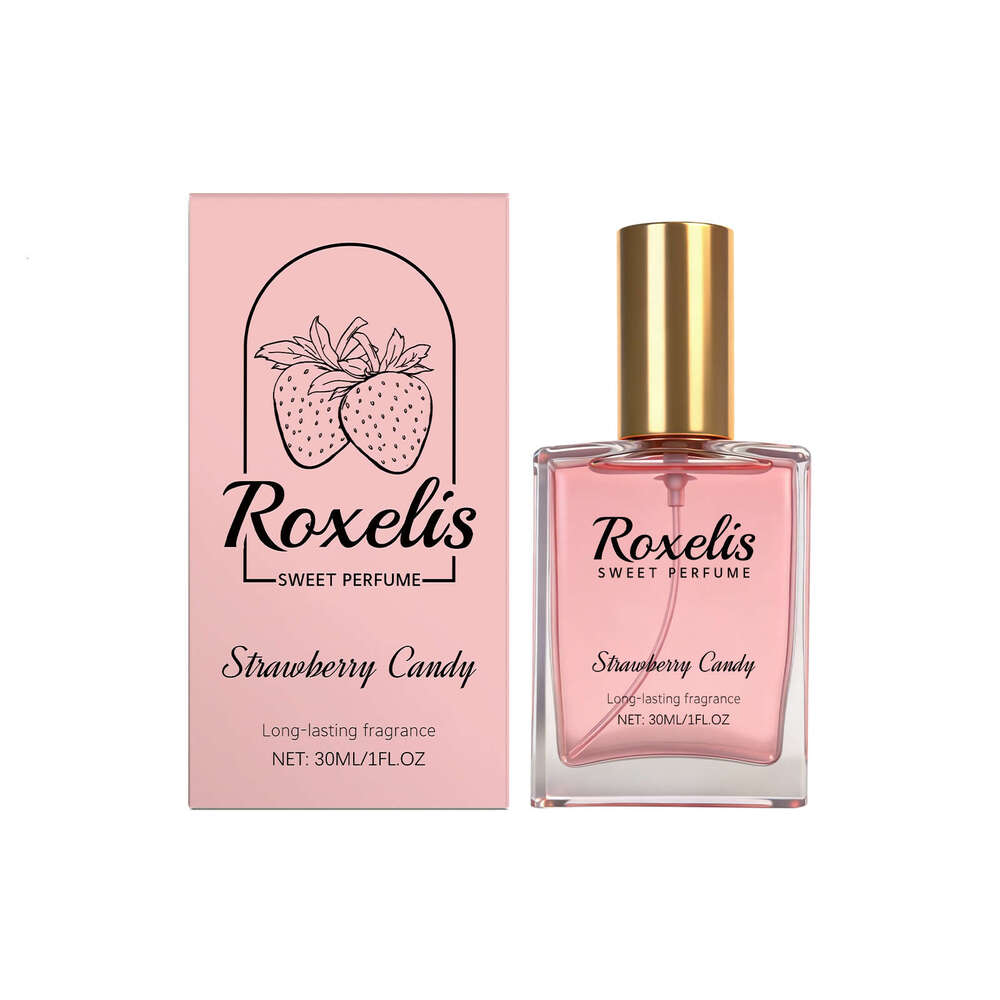 Roxelis Strawberry Sugar Natural Fruity Fresh Sweet Girly Scent for Daily Dating and Commuting Portable Fragrance