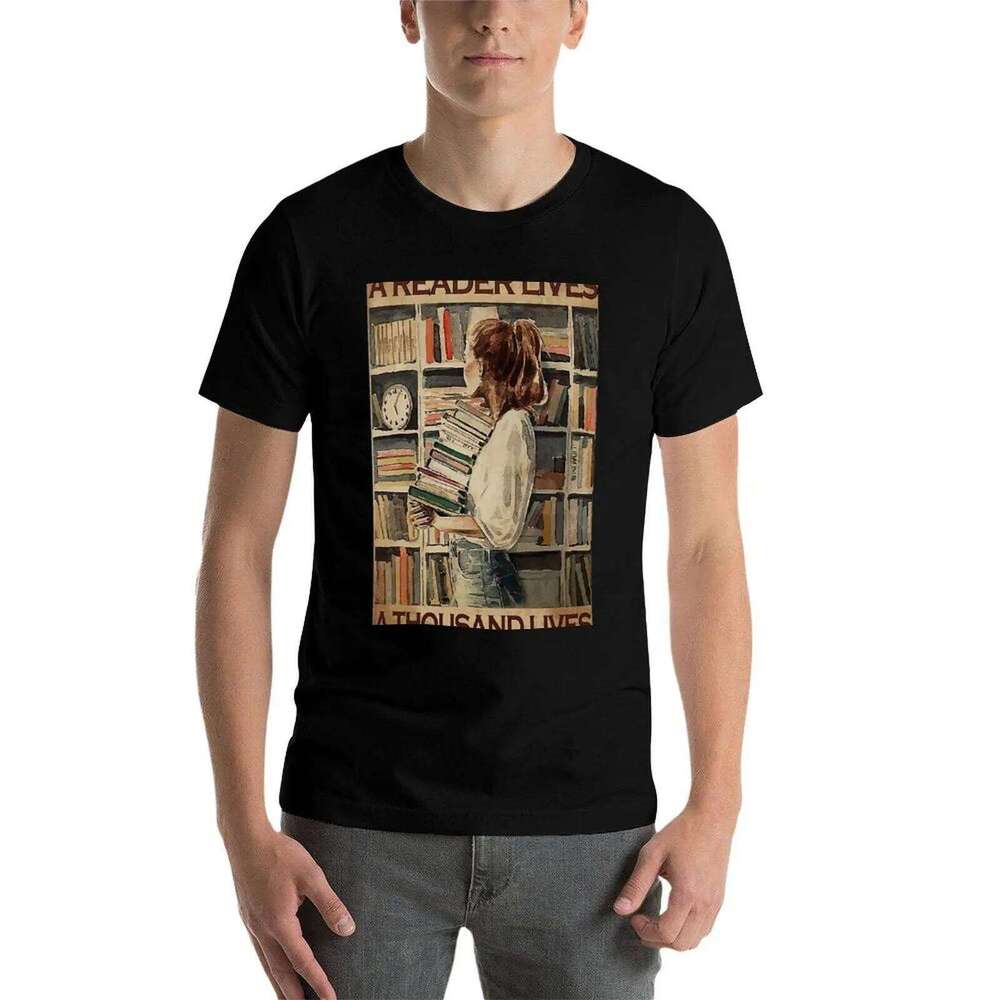 reader a thousand lives girl love book cotton shirt pack mens graphic anime t shirts for man T-Shirt X260209