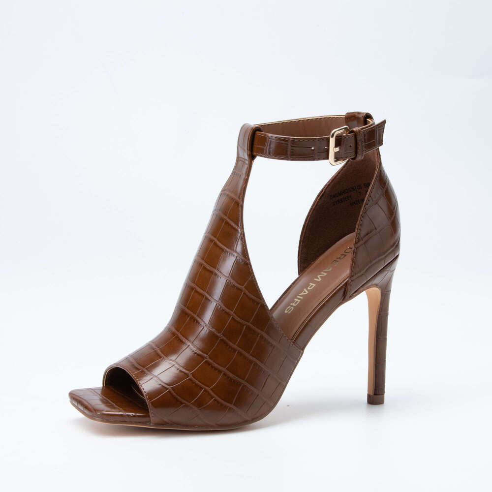 Ankle Strap Women S High Stiletto Heel Sexy Square Open Toe Heels Pumps Sandals MOJIDASHU