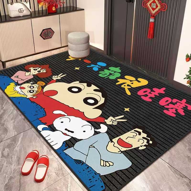 Crayon Shin-chan floor mat for entrance home doorway cartoon carpet dust-removing dirt-resistant mat S260207
