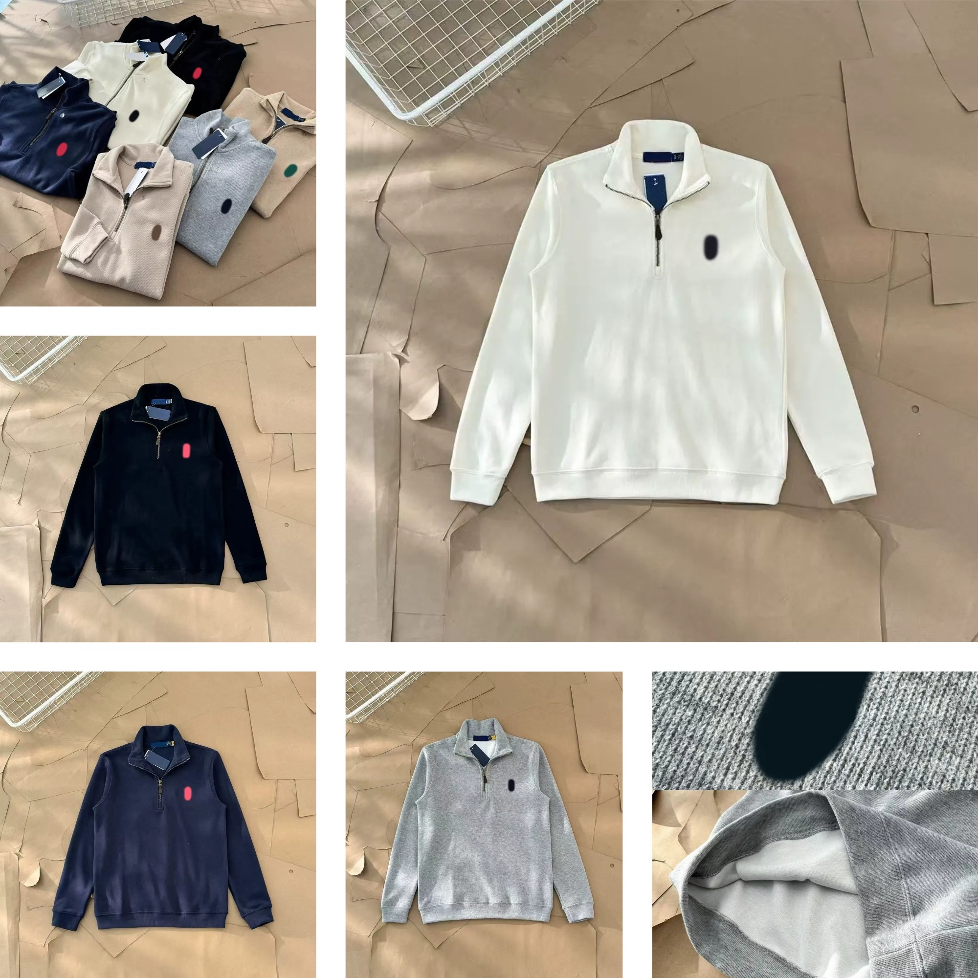 Designer mens luxury jackets high quality Premium Cable Knit Full-Zip Cardigan Men's Cream Warm Breathable Knit jacket