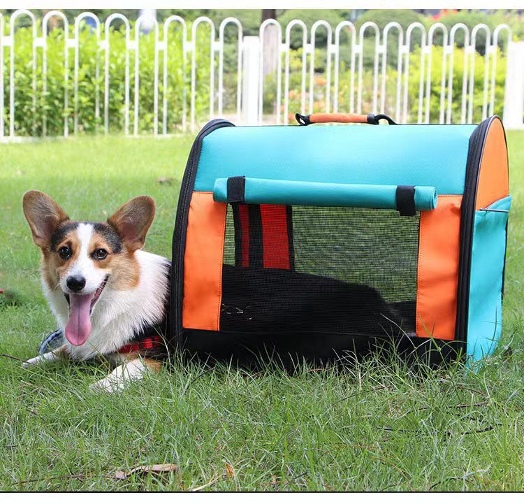 Pet bed dog outdoor portable bag large space cat travel carrier comfortable and breathable tent suitable for Corgi and French Bulldog