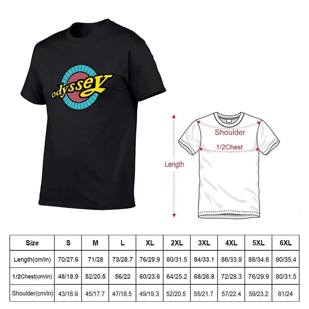 Odyssey BMX Blue Yellow T-Shirt new edition boys animal print big and tall t shirts for men X260209
