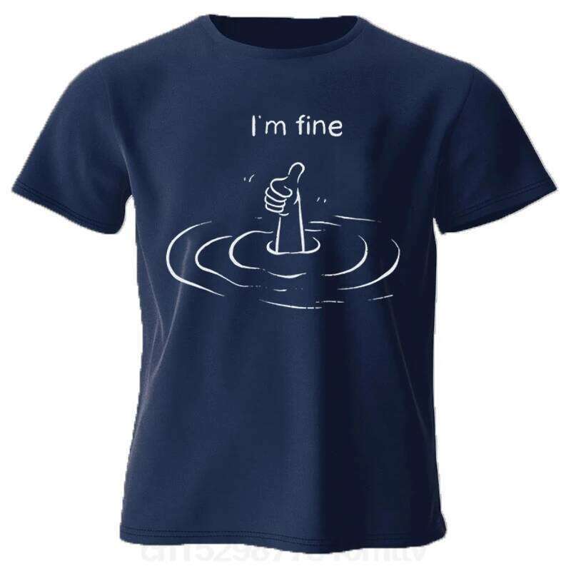 T'm Fine Print T-Shirt 100% Cotton Summer Tees For Men Women Oversize Casual Tops X260209