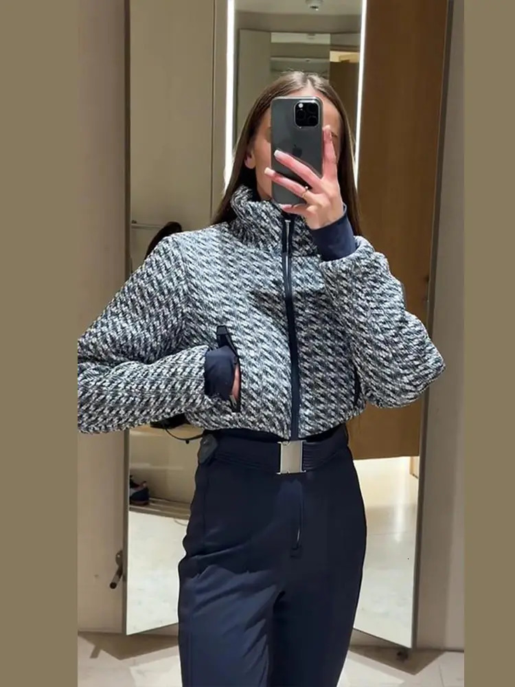 Elegant Print Thicken Ski Jumpsuit Women Chic Full Sleeve Stand Collar Zipper Belt Long Romper Fashion Warm High Waist Rompers 260126
