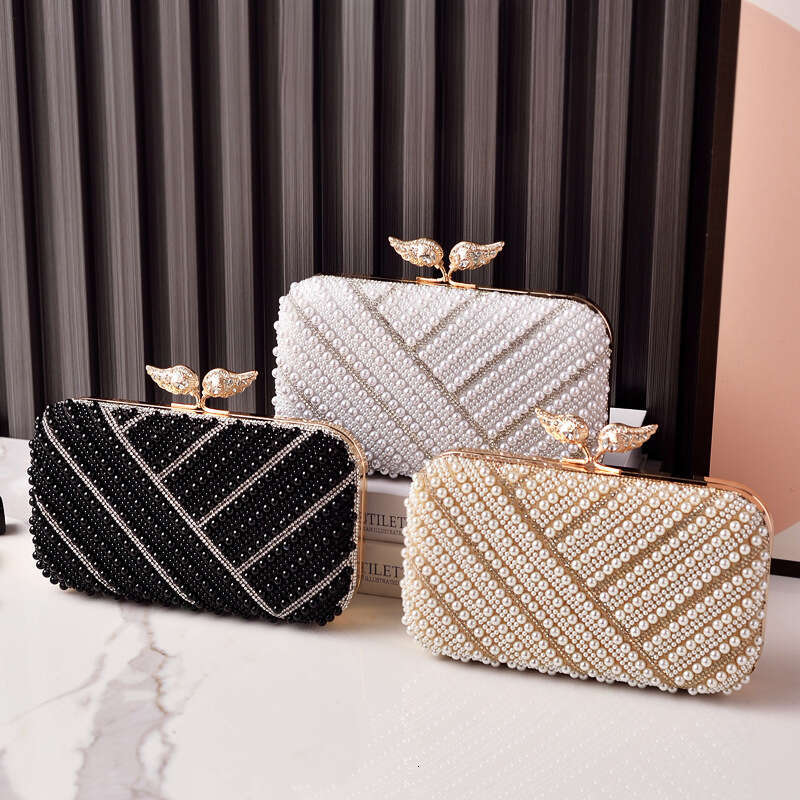 New Fashion Pearl Evening Party Dress Banquet Women's Clutch Factory Direct Sale Cheongsam Bag