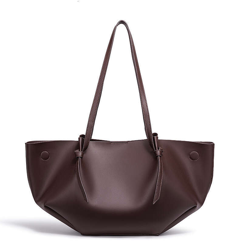 Totebag Shoulder ROSE NOIRE Cross Border Hot Selling Large Capacity Commuter Mother Daughter Tote Niche Same Style Genuine Leather Women S Bag Soft Wr