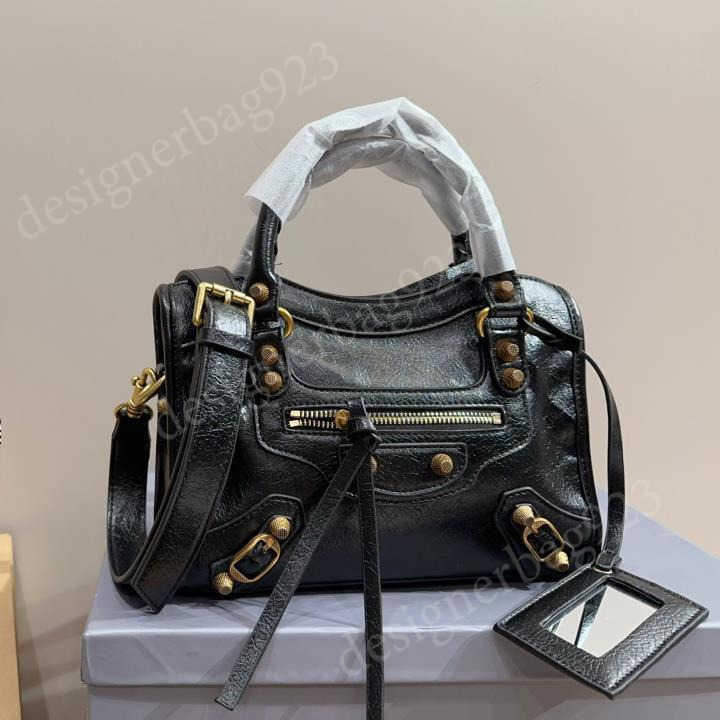 Luxury Bag city bag Women Designer 2025 Genuine Leather tote bag Vintage Tassel leather handbag Crossbody shoulder bag Luxury Bag mini city motorcycle bag Le city 12A