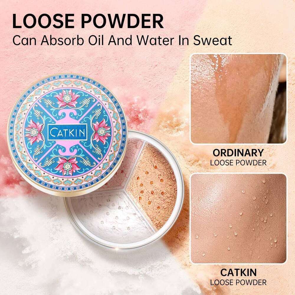 CATKIN Makeup Loose Setting Powder, Oil Control Poreless Face Powder Suitable for All Skin Tones maintain matte and natural 26L0209