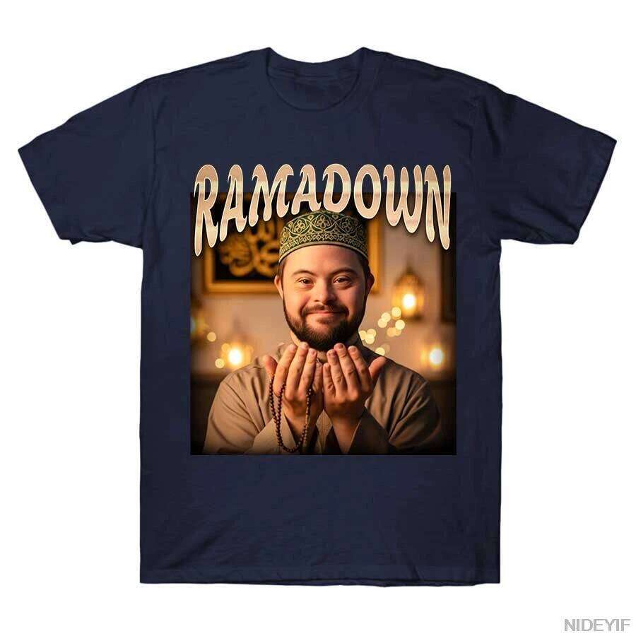 RAMADOWN MEME T-shirt For Men Women 100% Cotton T Shirts Short Sleeve Tops J28 X260209