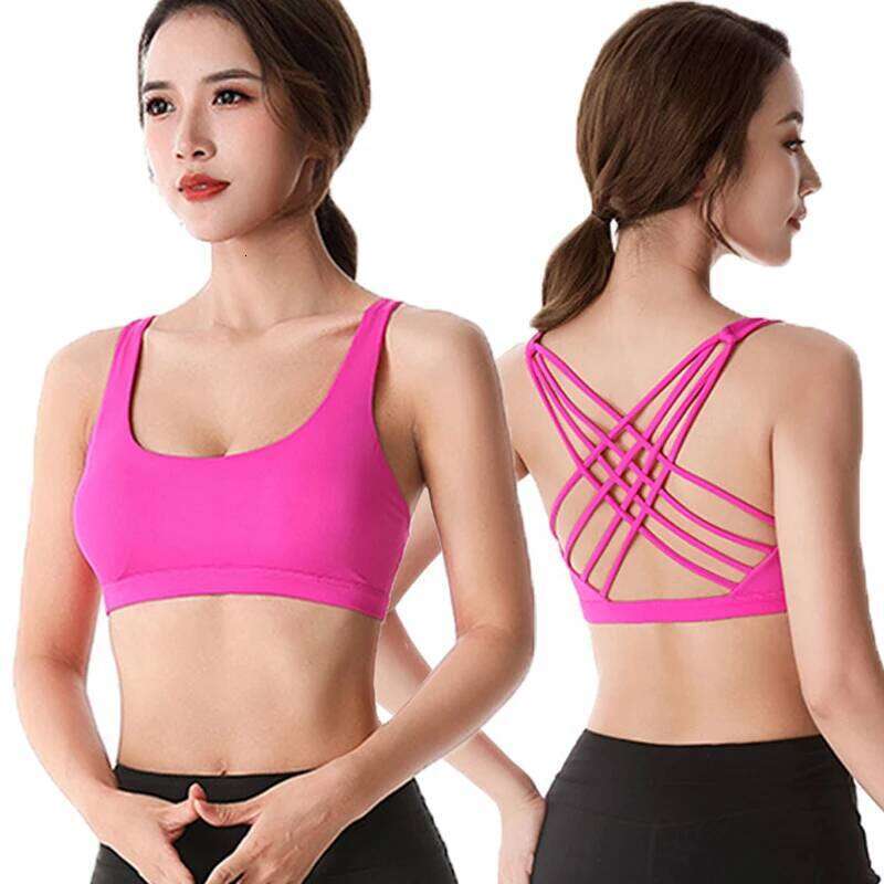 New Fitness Sports Bra for Women Push Up Cross Shockproof Running Gym Training Workout Yoga Underwear Crop Tops 26Y0208