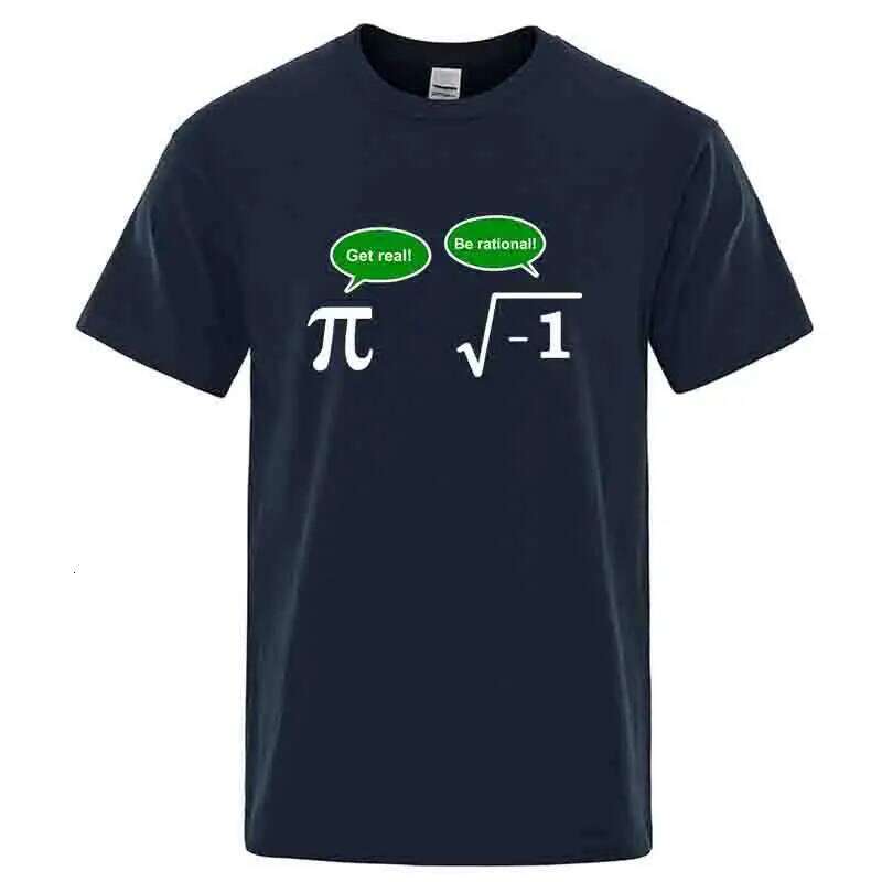Men's High Quality 100% Cotton Funny Math Design Printed Loose in Summer Casual O-neck T-shirt for Men Tees Male Tops X260209