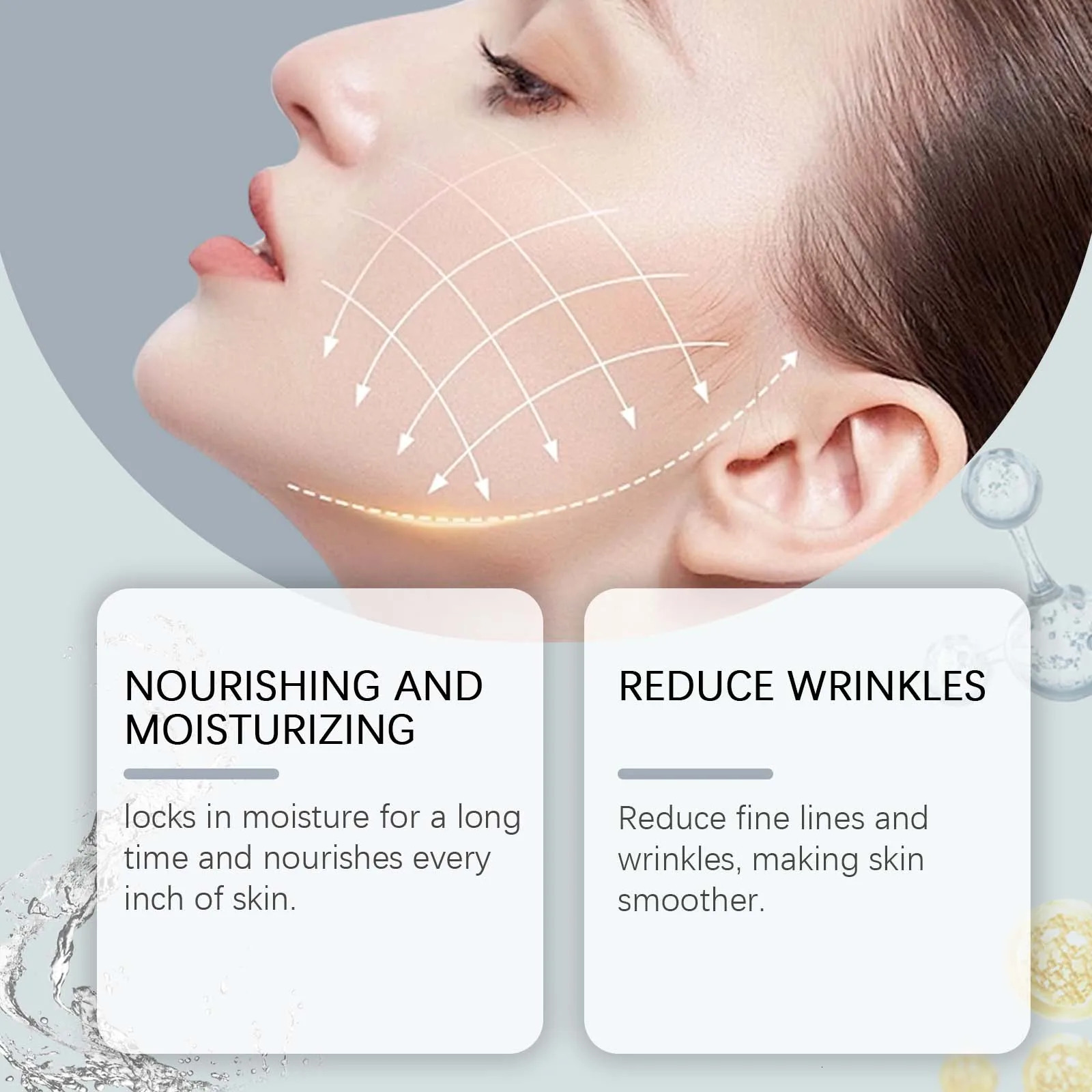 Collagen Absorbable Moisturising Mask Overnight Lifting Firm Fade Fine Lines Wrinkle Smoothing Hydrating Facial Mask Skin Care 260126