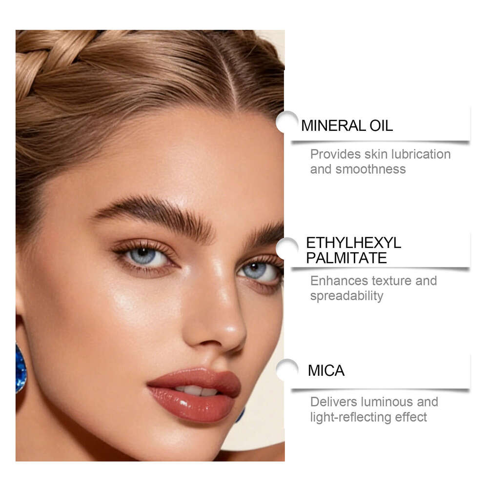 zephoco Light Brown Concentrated Highlighter Liquid Lightweight Texture Delicate Glossy Color Smooth Application