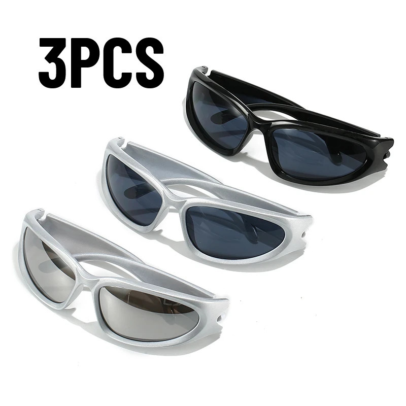 123pcs Fashionable Men and Women Sunglasses Highend Y2K Square Bicycle Glasses Resistant Outdoor Hiking Glas UV400 260128