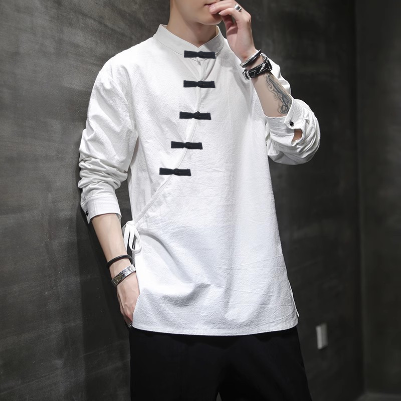New Chinese Sle Linen ort Men Summer Tang Suit Improved Version Top Outerwear