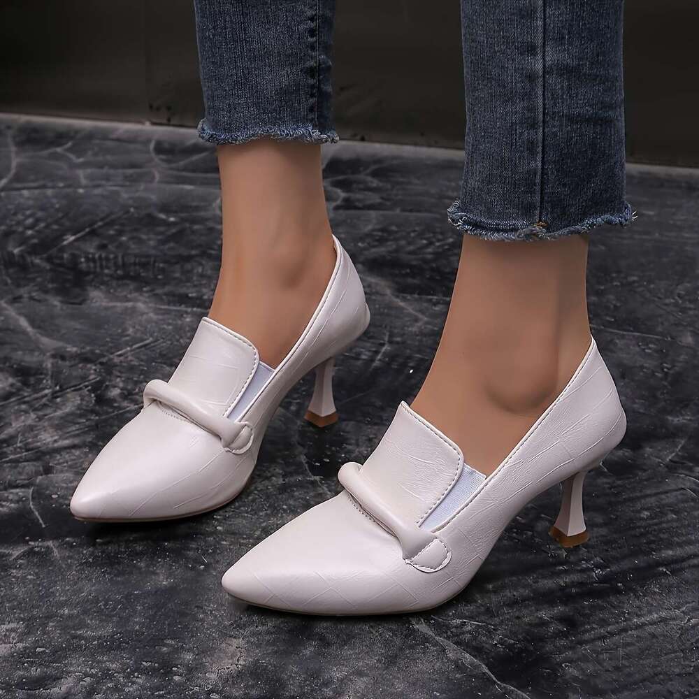 New Black Stiletto Heels Women Designed Spring Summer Featuring A Pointed Toe And Non Slip Sole Perfect For Formal Events MOJIDASHU