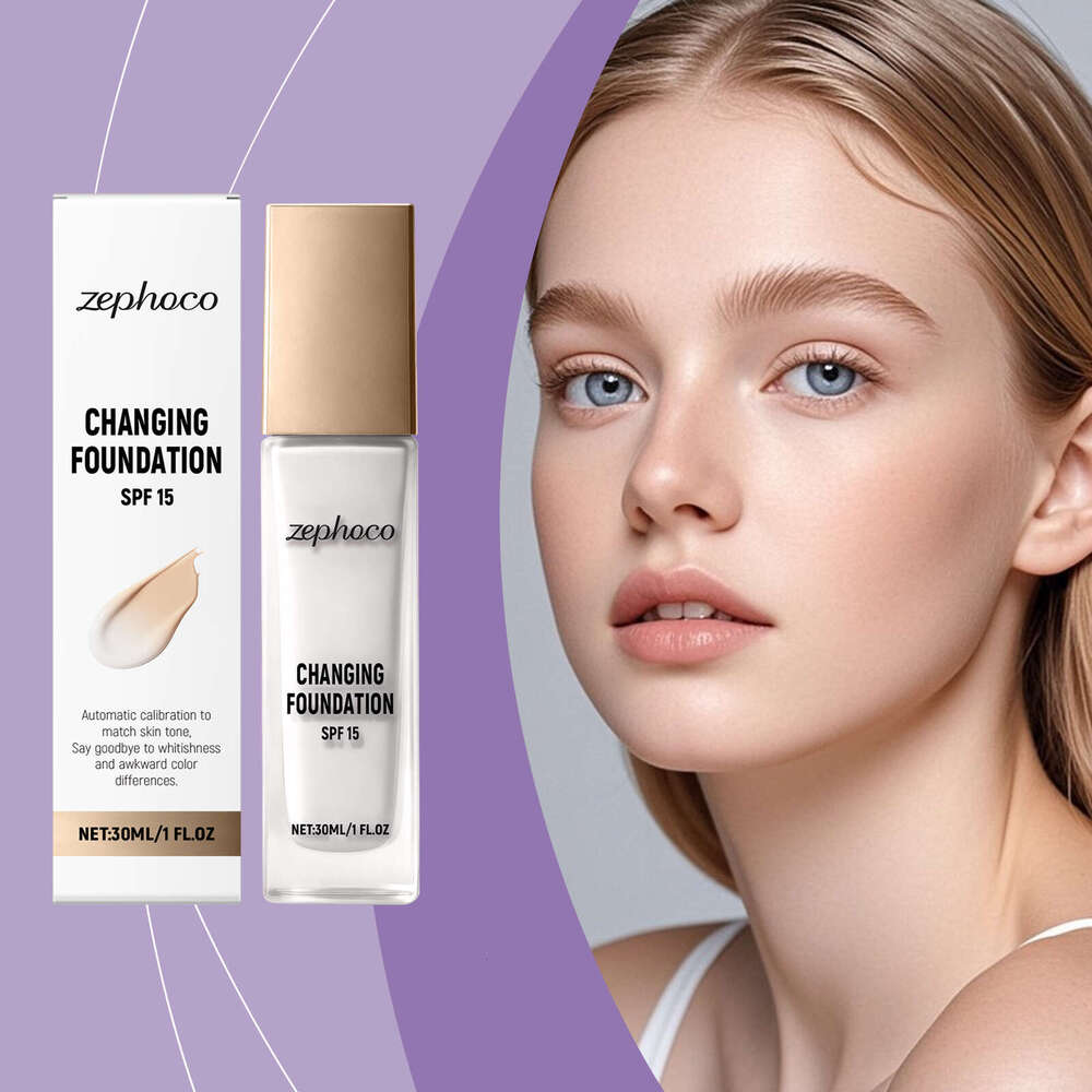 zephoco Temperature Sensing Color Adjusting Natural Fit Concealer Lightweight Hydrating Makeup Foundation