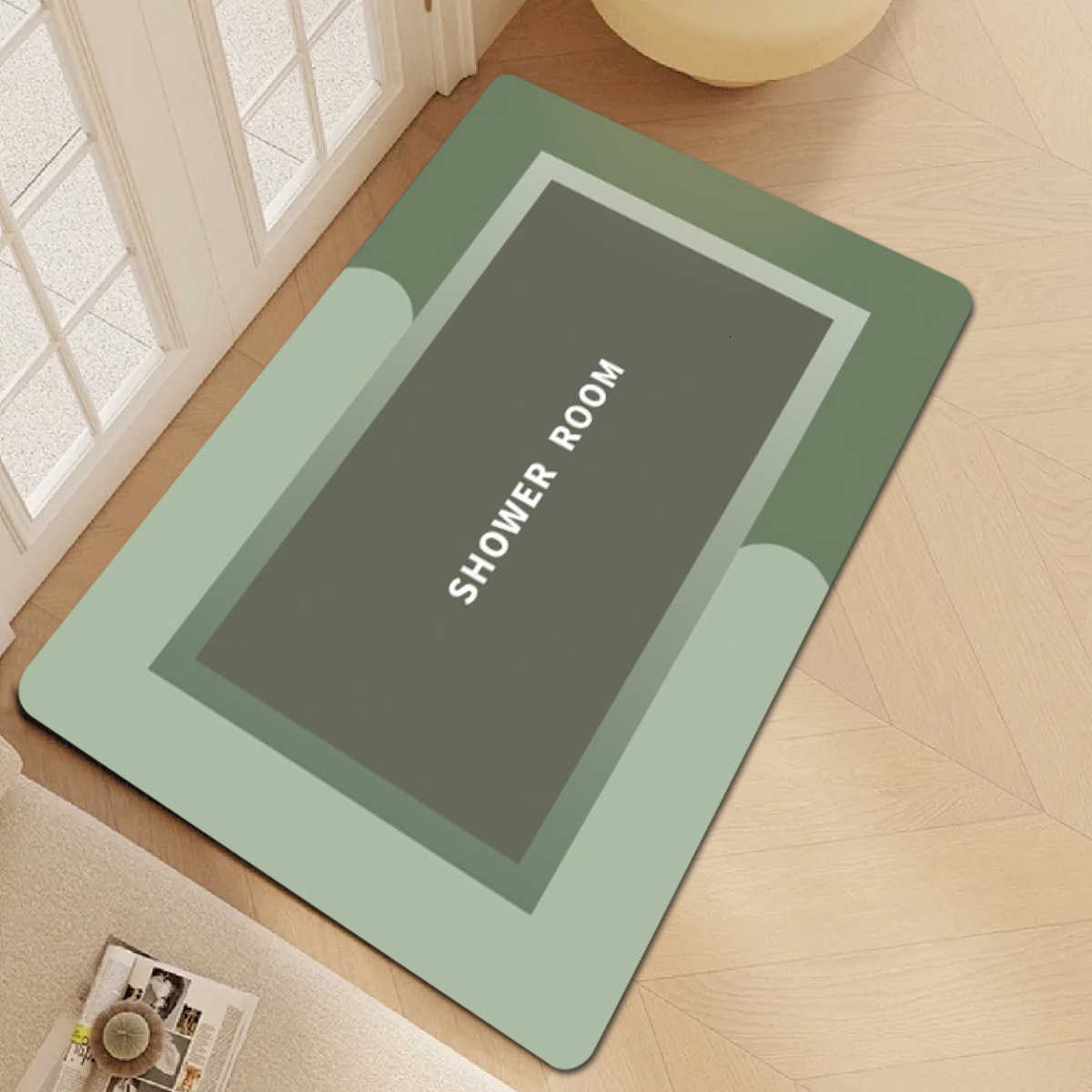 Light Luxury Diatomaceous Earth Mat Home Soft Mat Bathroom Non-Slip Absorbent Mat Entrance Door Mat Bathroom Non-Slip Mat S260207