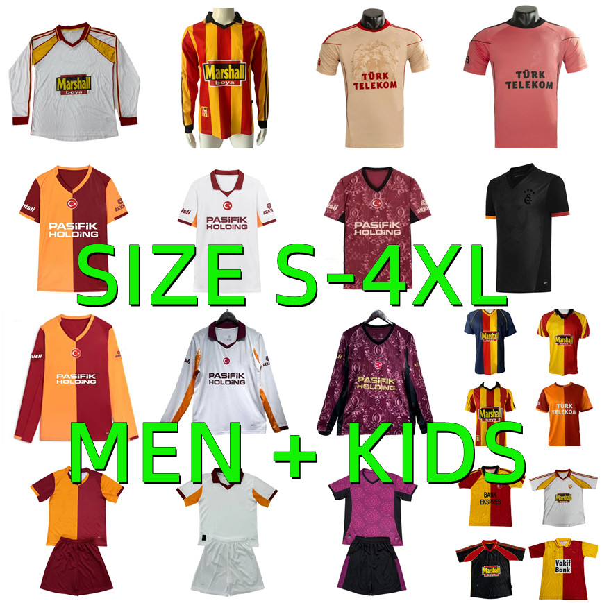 2025 2026 Galatasarays Soccer Jerseys 1998 1999 2000 10 11 13 14 Retro 25 26 ZANIOLI BAKAMBU MERTENS HAGI MORATA ICARDI OSIMHEN NELSSON ZIYECH Football Shirts Men kids