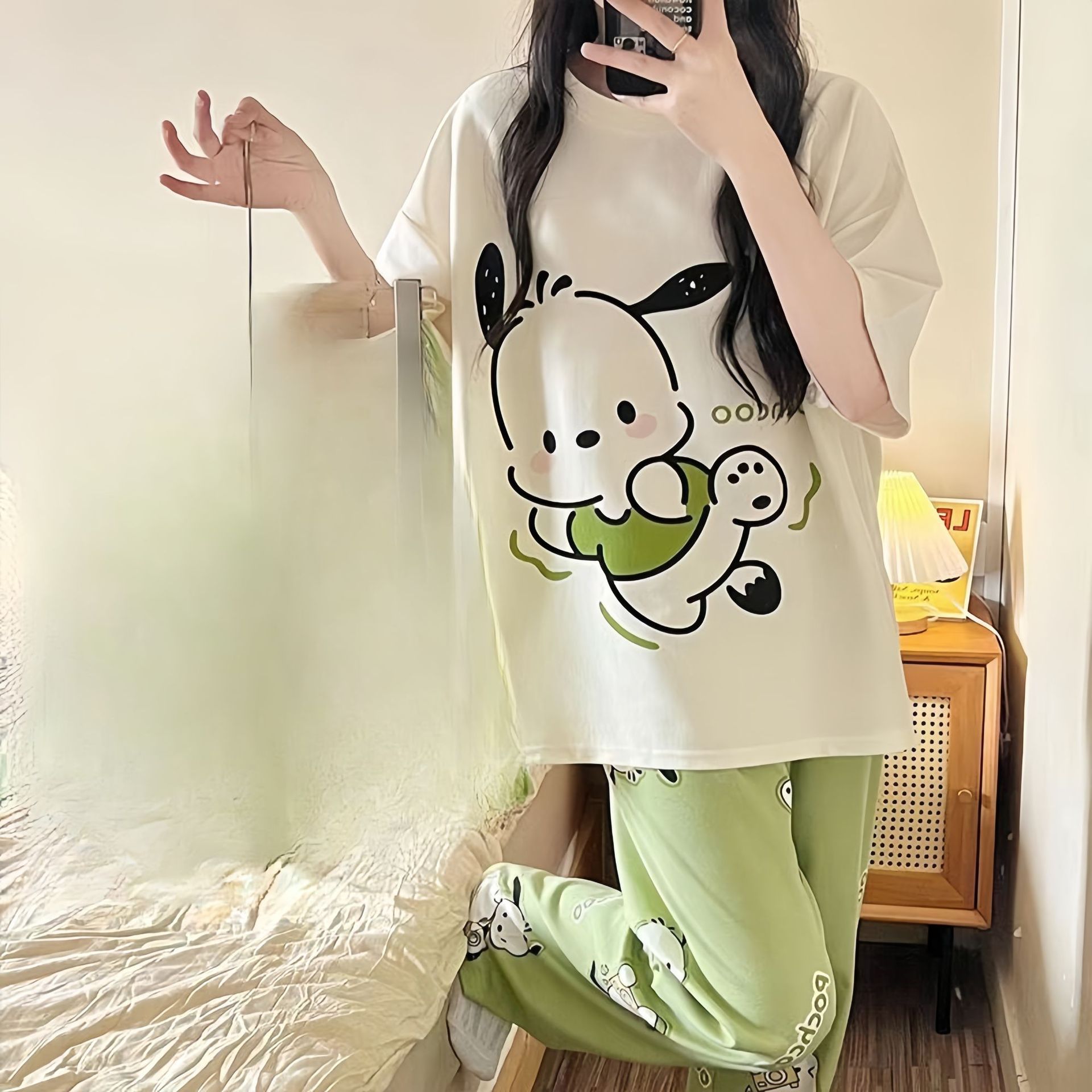 B1417-Sexy pajamas for women, satin, ice silk, pure desire, suspender nightdress, summer home clothes, can be worn outside