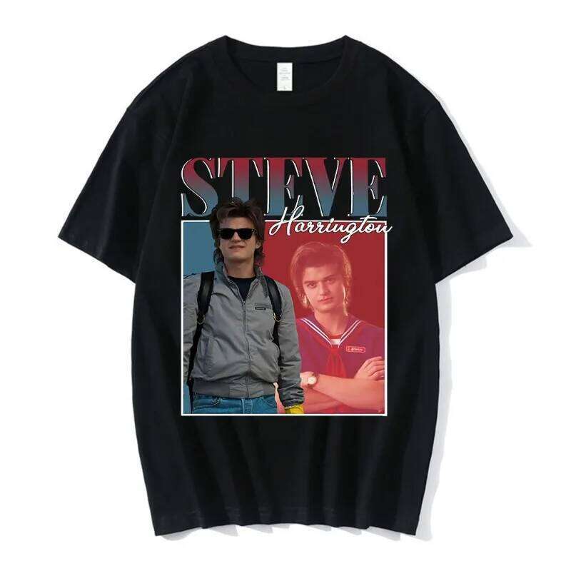Steve Printed Men's Four Seasons New Style Unisex Casual Fashion T-shirt X260209
