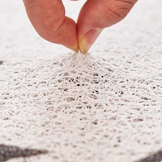 Fresh and stylish ins-style home entrance doormat dirt-resistant and wear-resistant PVC cuttable silk loop mat for the entryway S260207