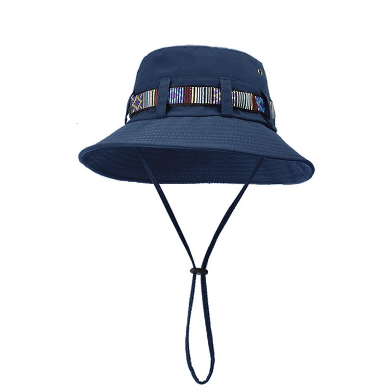 Quick-Dry Breathable Sun Hats with UPF Protection - Adjustable Drawstring Bucket Hat for Outdoor Adventures - Ideal for Hiking 260204