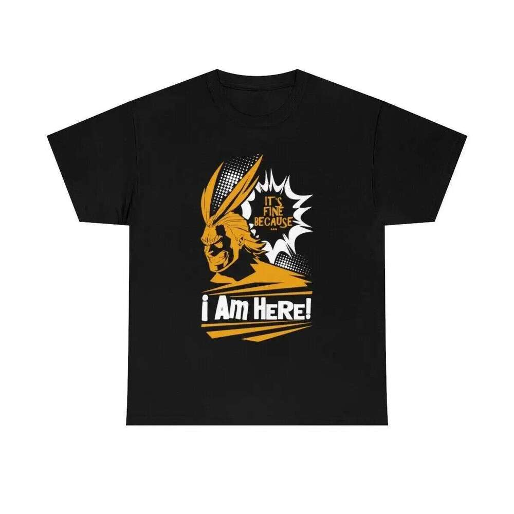 All Might I Am Here Boku No Hero Unisex Shirt for Anime and Manga Lovers X260209