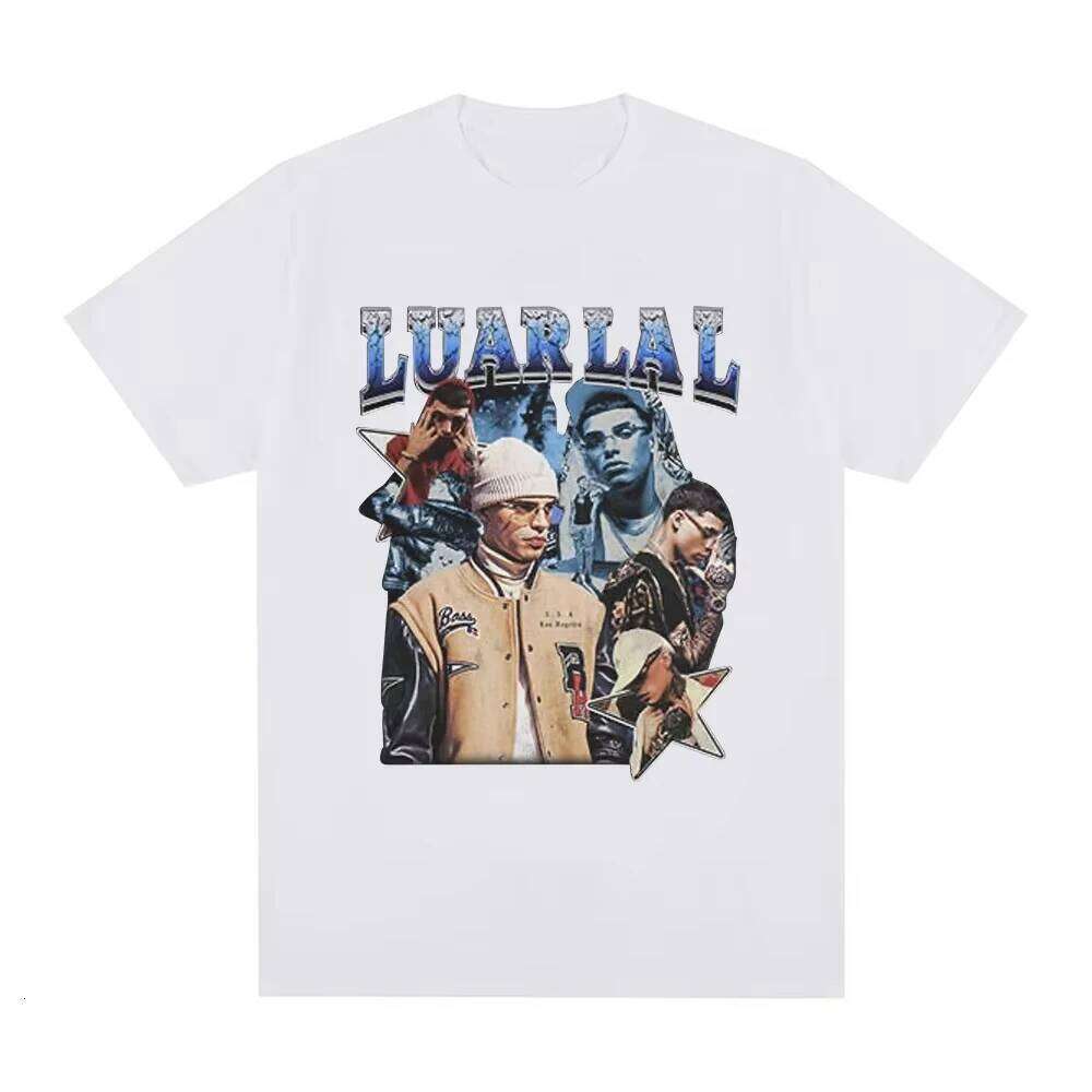 Rapper Luar La L L3TRA Graphic T Shirts Men's Fashion Vintage Short Sleeve T-shirts Cotton Casual Oversized T-shirt Streetwea X260209