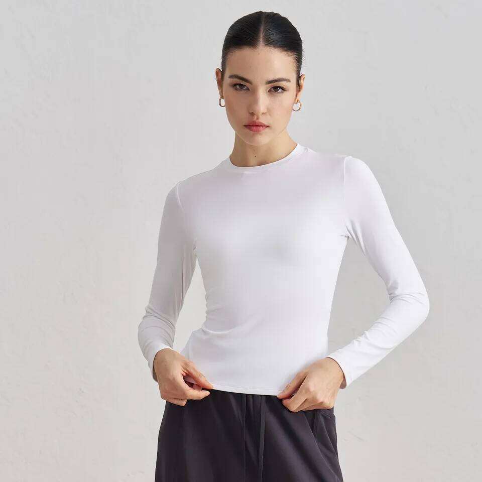 Women's Long Sleeve Yoga Quick Dry Sports Top Workout T-shirt Running Sexy Exposed Navel Fitness Gym Shirts Sportswear 26Y0209