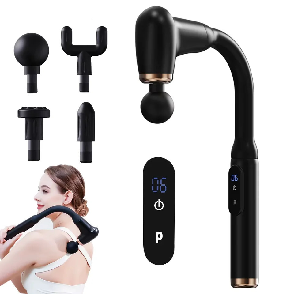 Fascia gun Handle Elbow 3 Modes 6 Gears Adjust Muscle Relaxation Massage Percussion Hammer for Athletes 260129