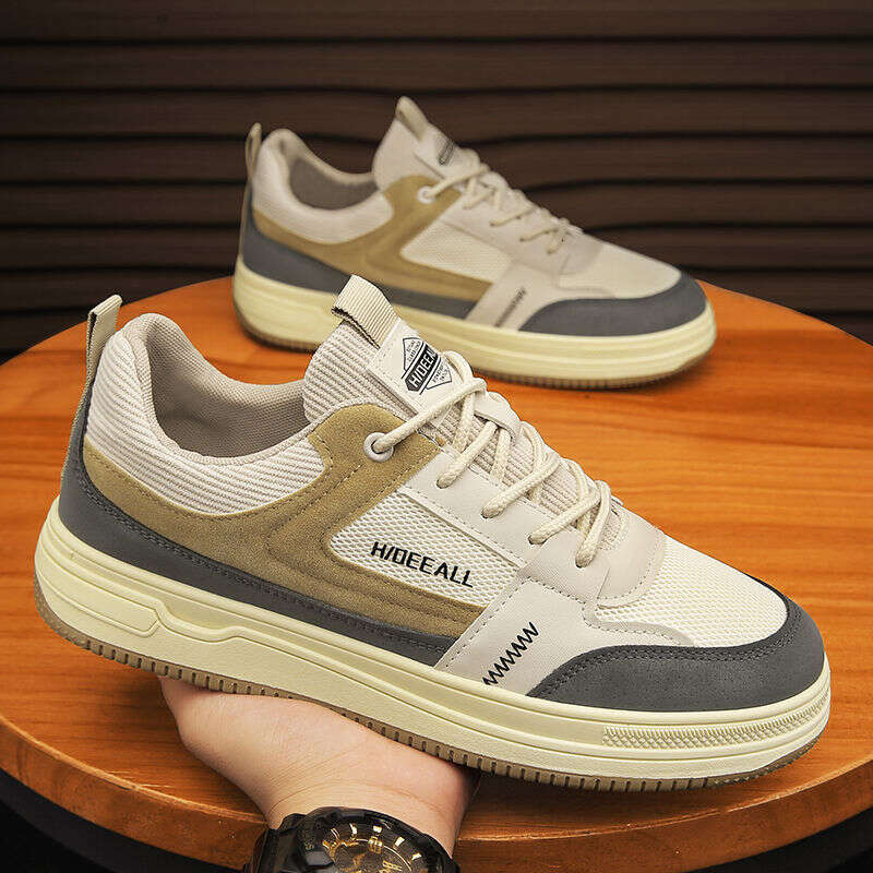 Men's winter 2025 new model, breathable, Hong Kong style, versatile, dirt-resistant mesh shoes, trendy, lightweight, soft-soled sports casual sho