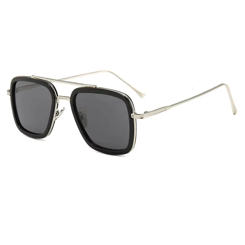 n Tony Stark Square Sunglasses For Men Women Fashion Vintage Classic Beach Car Driving UV400 Sun Glasses Eyewear 2025 260207