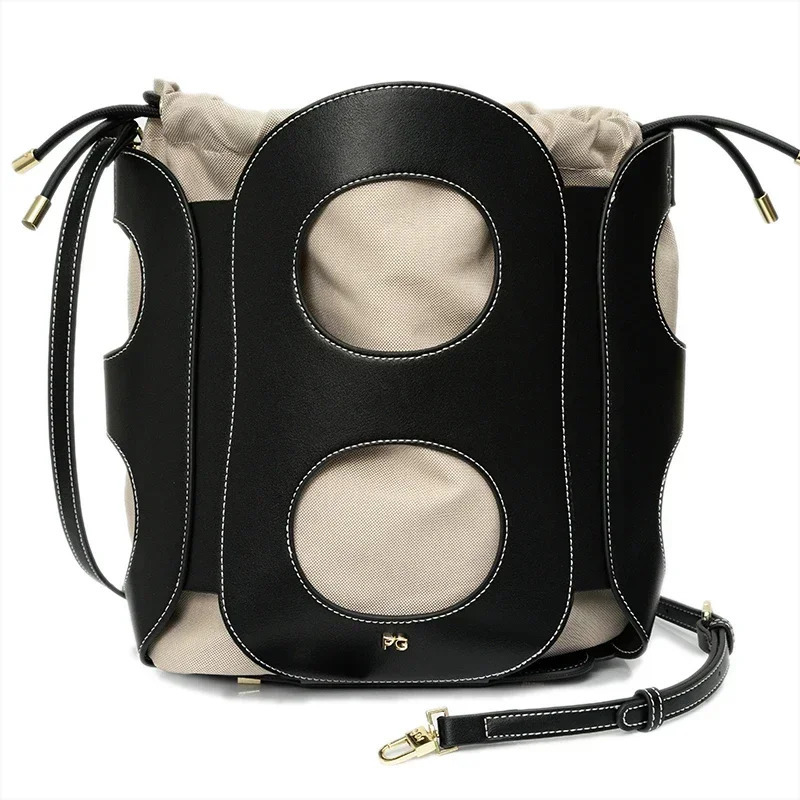 PG Lady Single Shoulder Bag Cutout Solid Color Large Capacity Delicate Versatile High Quality Women 260120