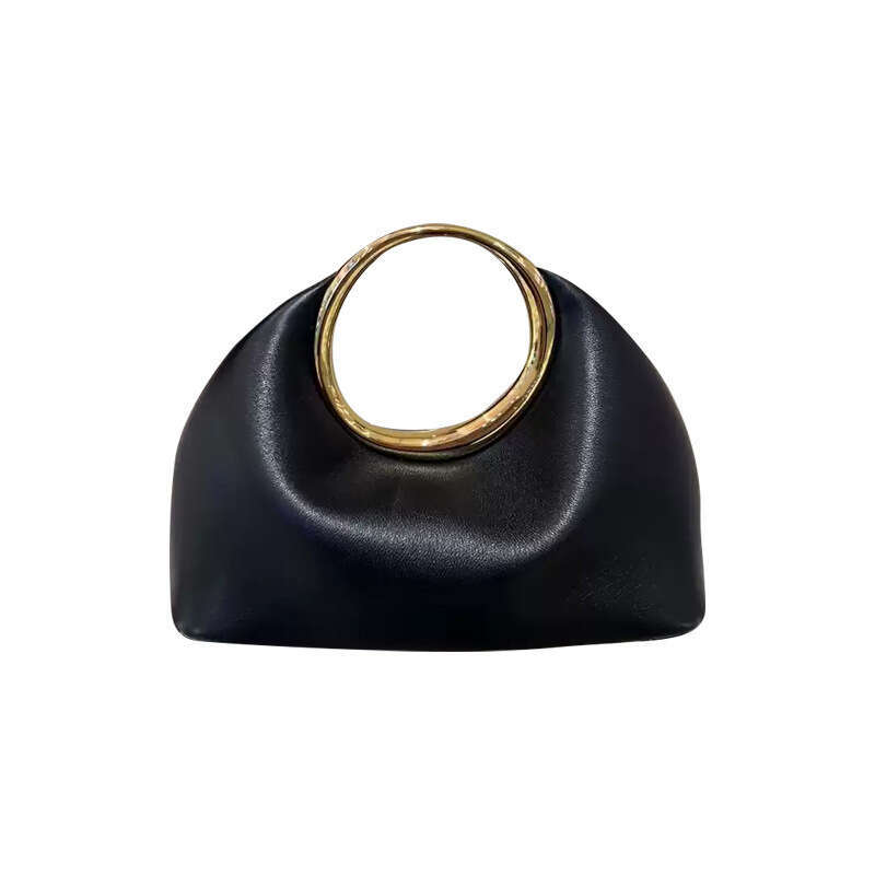Niche Design French Elegant Handbag Metal Ring Cloud Evening Early Spring High-End Small Bag