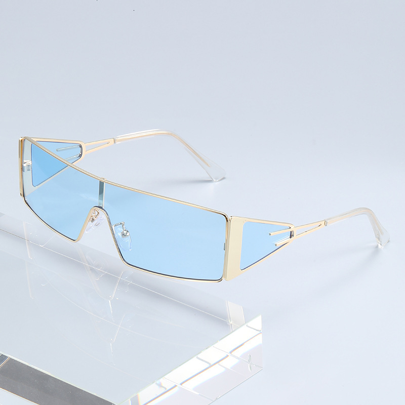 New irregular Sunglasses European And American Style Metal Sunglasses Fashion Versatile Personality Trendy High-End